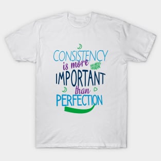 Consistency is more important than perfection T-Shirt